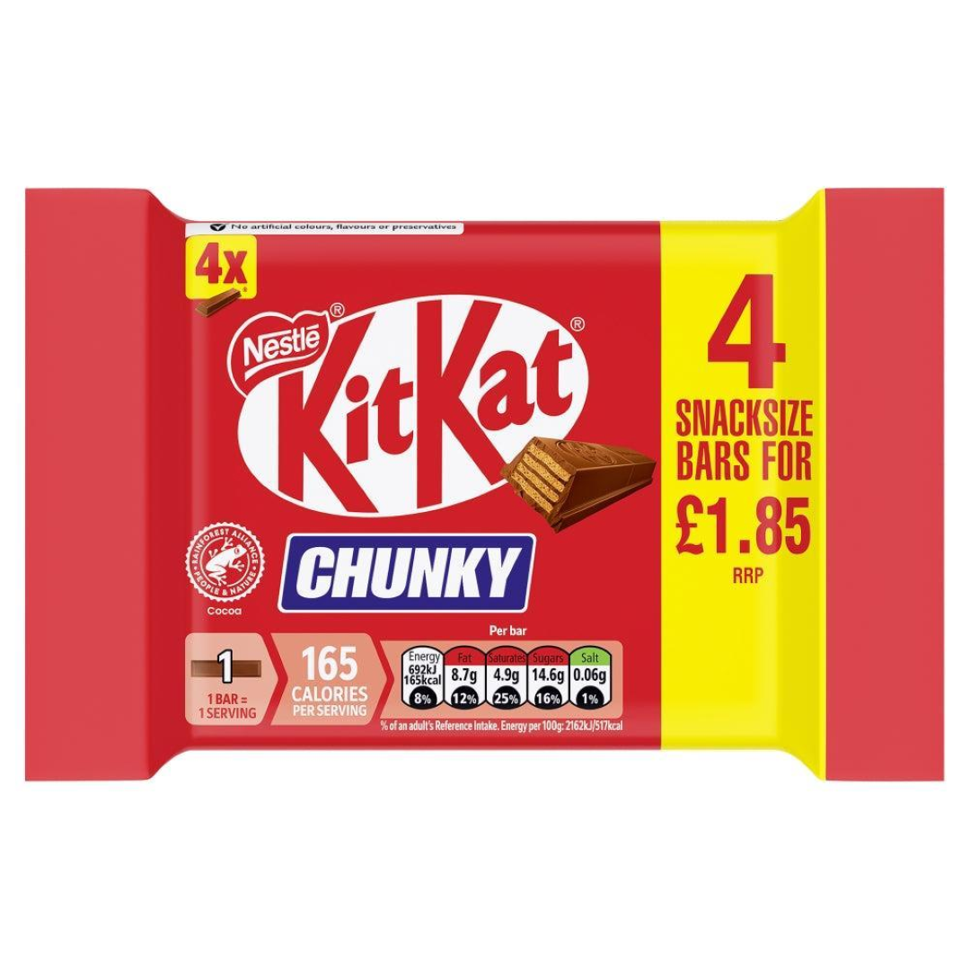 NESTLE KIT KAT CHUNKY 4 PACK 128G